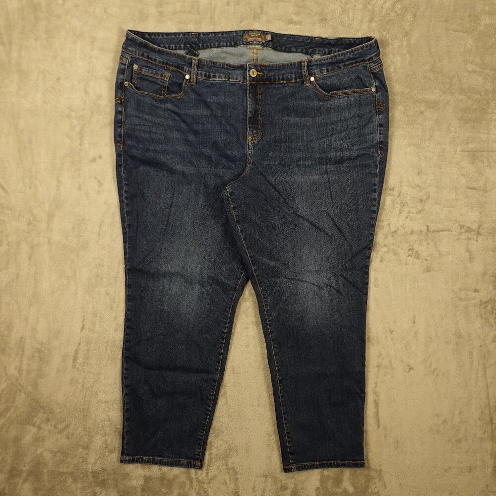 Torrid Jeans Boyfriend Straight women's 26R plus size blue denim